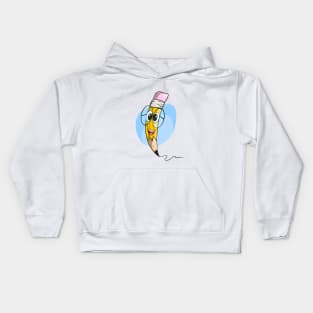 Cute Pencil Character Kids Hoodie